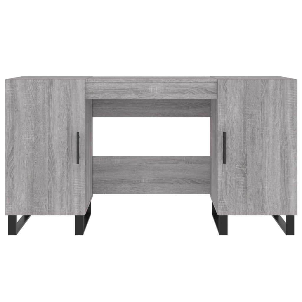 Desk Grey Sonoma 140x50x75 cm Engineered Wood
